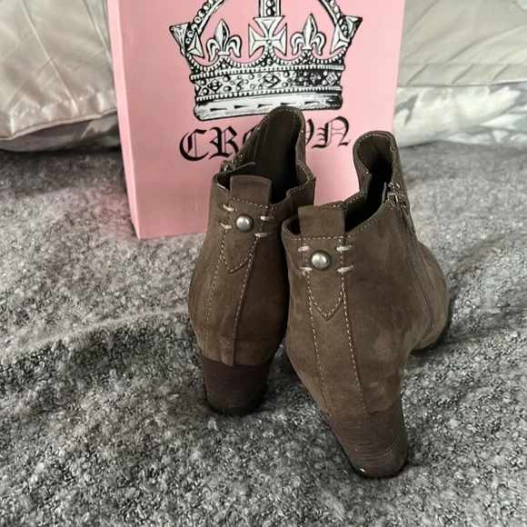 Ankle high dark brown ankle boot - Picture 3 of 5